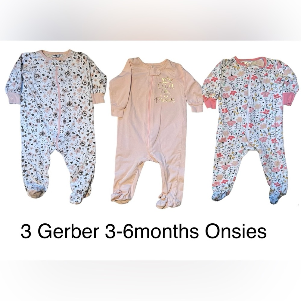 6 One Piece Onesies size 3-6months